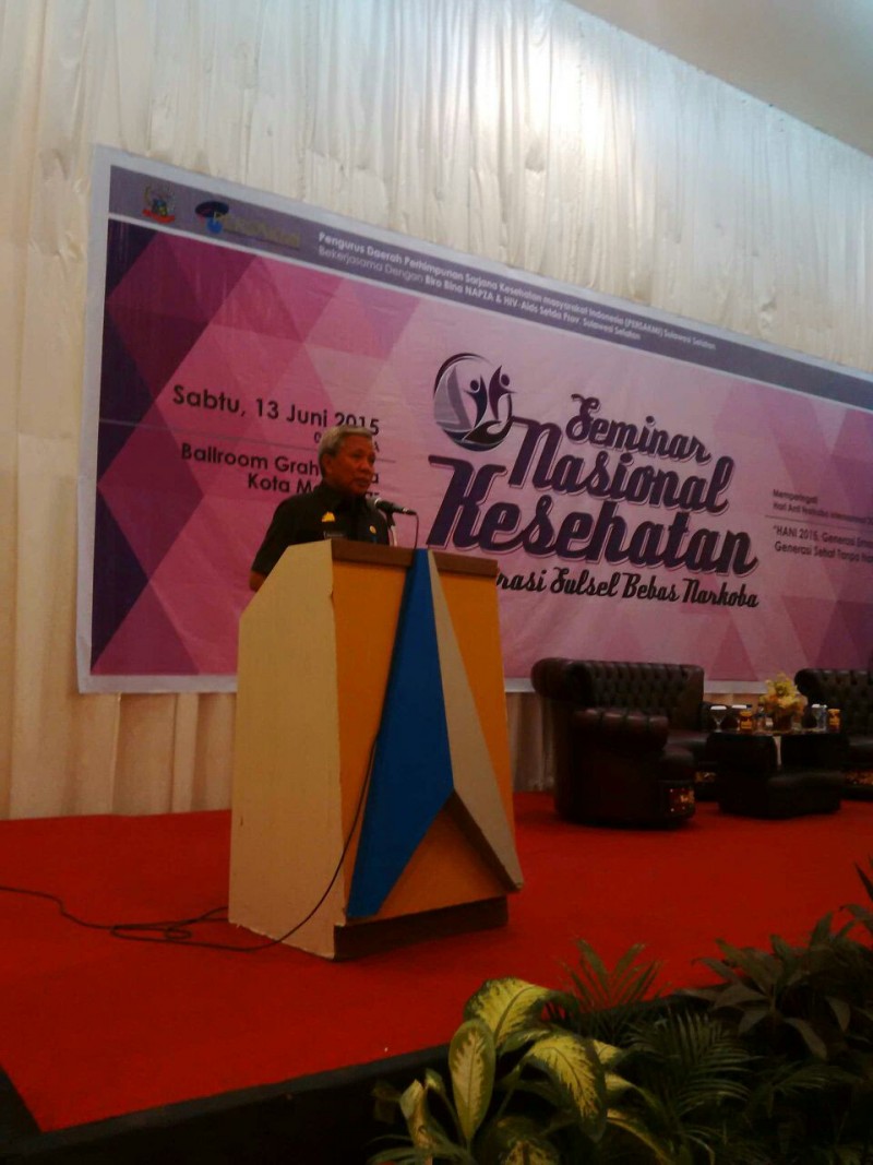 Seminar Nasional Kesehatan & Deklarasi “Sulawesi Selatan Bebas Narkoba” – 13 Juni 2015, Kota Makassar